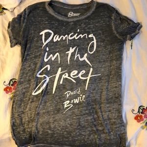 Grey David Bowie T-shirt from LUCKY